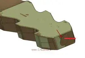 حذف سوراخ انتهایی در مدل سه بعدی